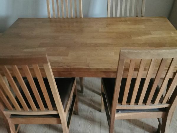 Oak solid quality dining/kitchen set