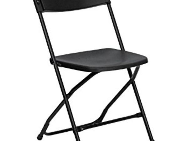 New Black Folding Stacking Chairs