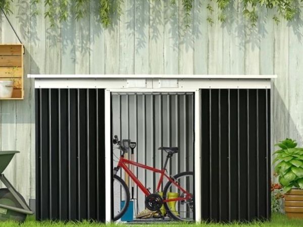 9ft x 4.25ft Corrugated Garden Metal Storage Shed