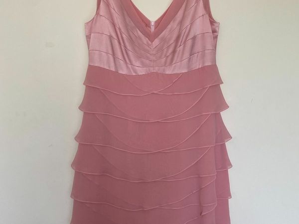 Dusty Pink Wedding/Cocktail Dress with Stole