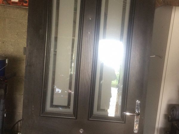 PVC front door and frame