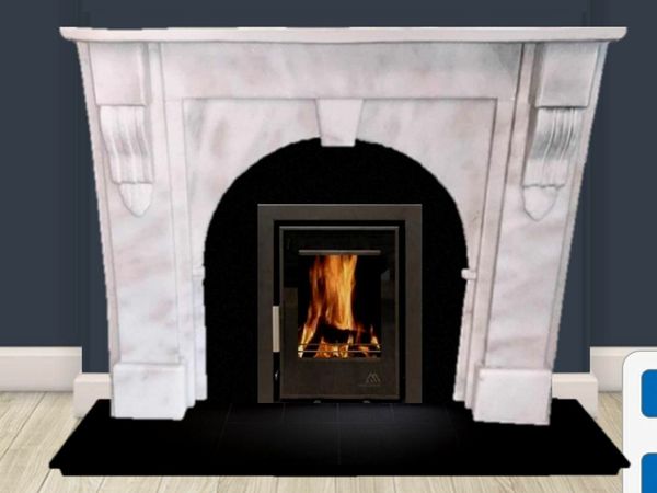 Marble fireplace surround