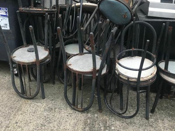 Steel chairs, perfect for DIY project