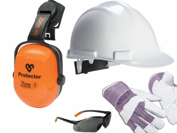 Site PPE Kit Pack Gloves, Goggles, Ear Defenders