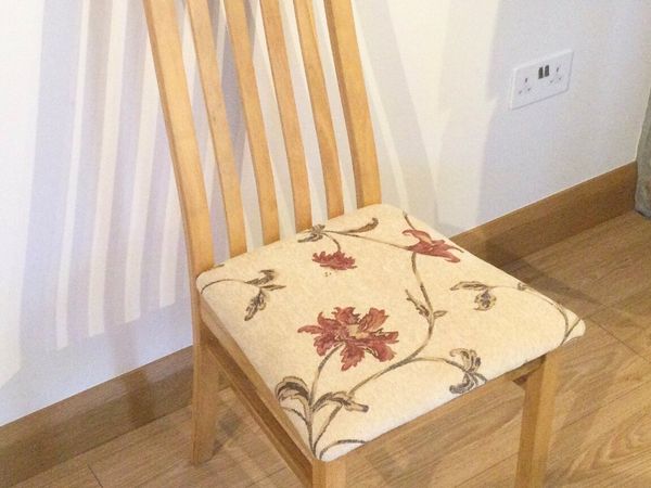 Bedroom chair with new upholstery