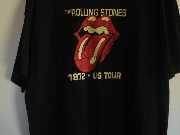 THE ROLLING STONES 1972 US TOUR T SHIRT. XL.