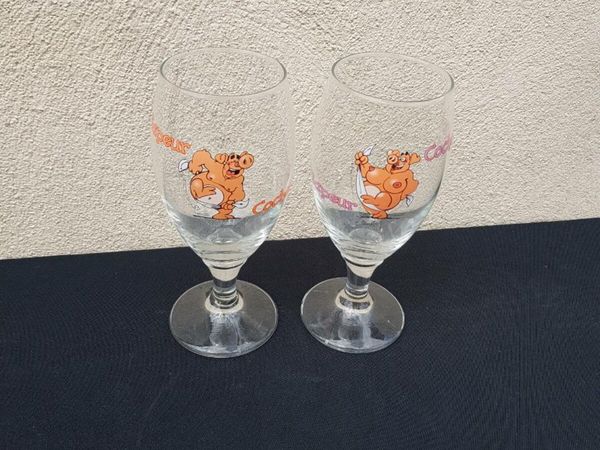 Pig french beer glasses