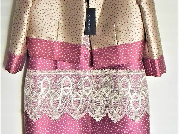 Matilde Cano Dress and Jacket Suit, New With Tags