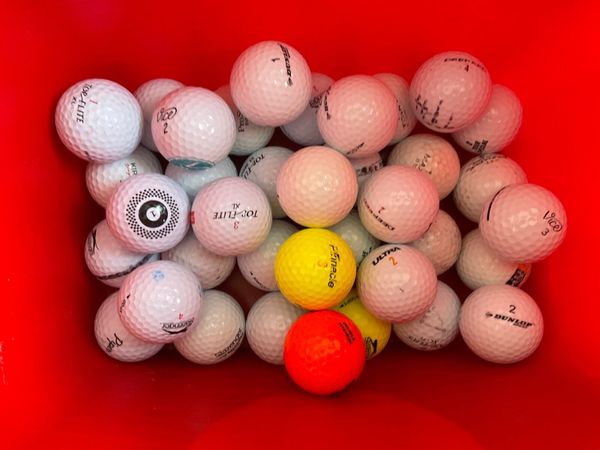 37 mixed golf balls