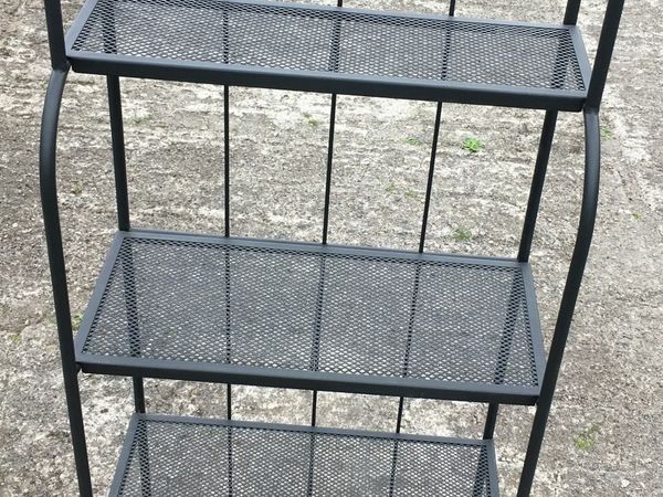 metal mesh shelving unit