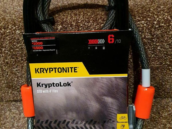 Kryptonite bike lock with a cable NEW