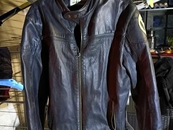 Ea  Armani Black Leather Jacket