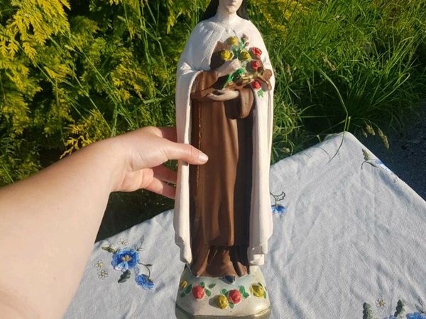 St Therese plaster statue