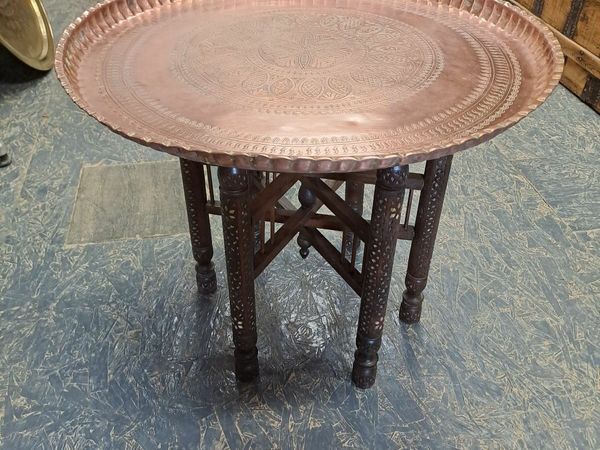 Vintage, Moroccan, middle Eastern tray table
