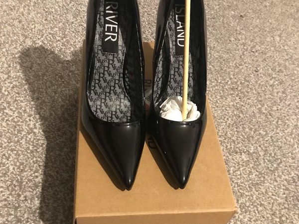 Black Patent Leather High Heels Size 6