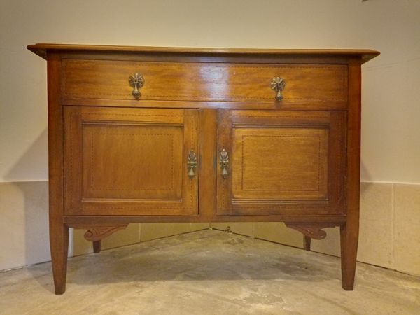 Antique low linen dresser