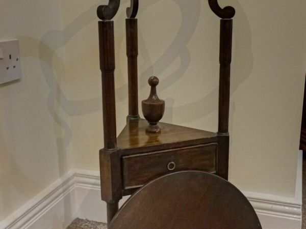 Antique barrister's wig stand