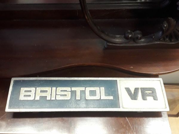 Vintage Retro Bristol Car Sign