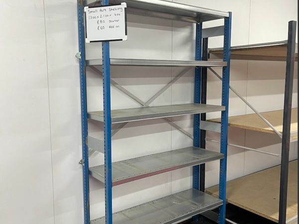 Blue small part shelving (used)