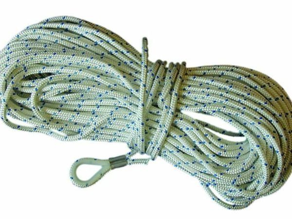 New Coil of Marine braided 8mm Anchor Rope inc eye