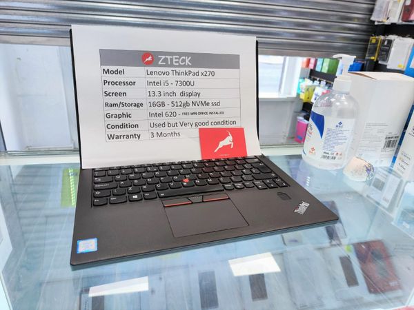 Lenovo ThinkPad x270 Intel i5 | 16GB RAM | 512gb L