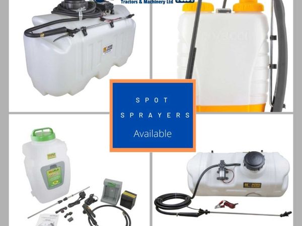 Spot Sprayers and knapsack sprayers Available !!