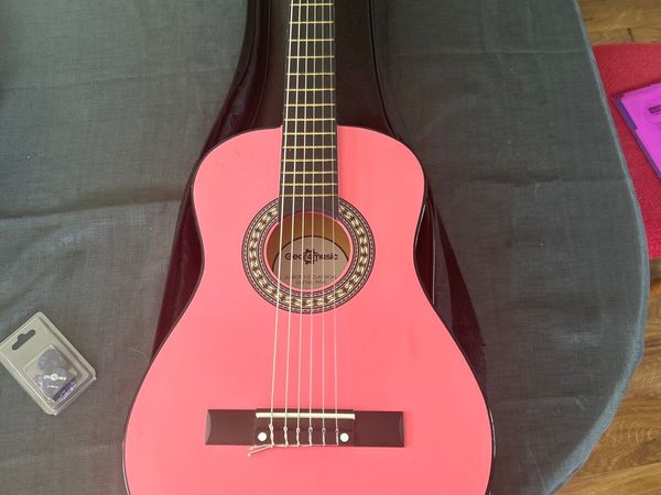 Pink 1/2 size guitar