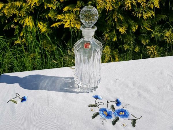 Crystal bohemian bottle
