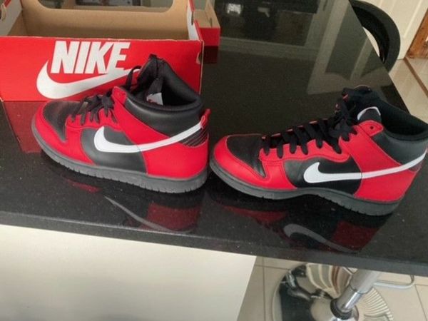 Nike Dunk High - Red & Black - Size 6 UK