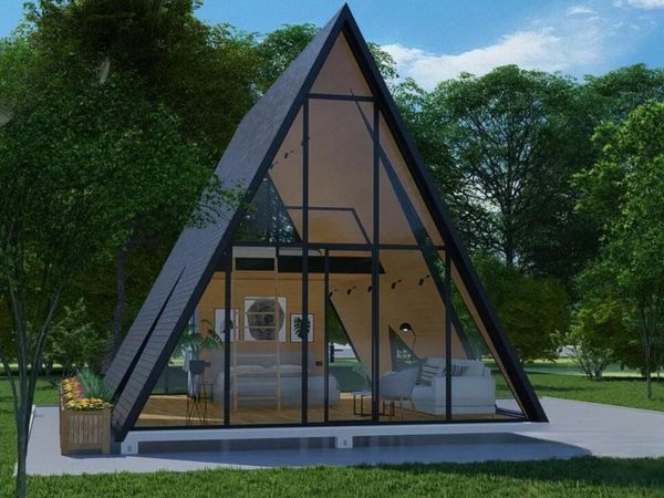 Triangular Roof Prefabricated House Cabin Modular