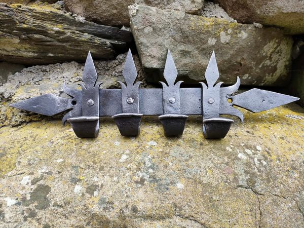 Hand forged Coat rack medieval style