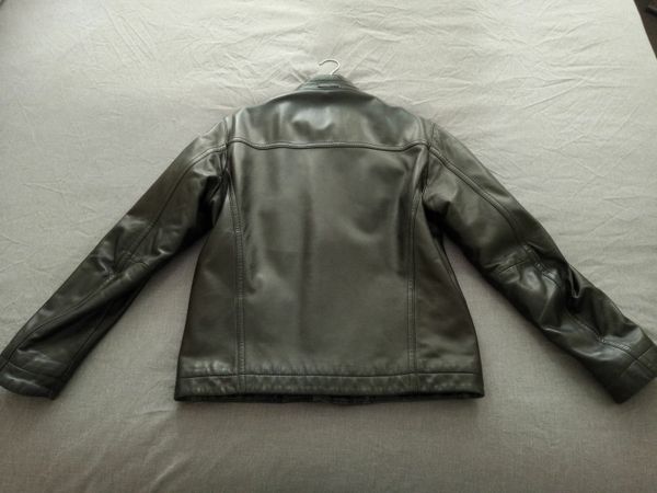 Black Leather Jacket Zegna Sport