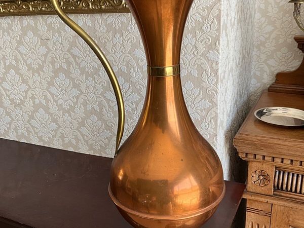 Vintage Brass and Copper Ewer/Vass