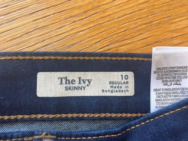 M&S Navy The Ivy skinny jeans size 10