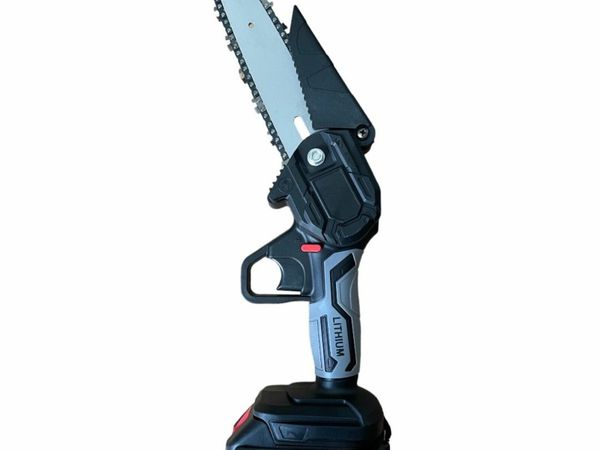 Electric portable chainsaw 6 inch 2 Batteries