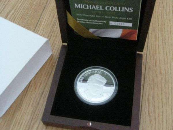 2012 Michael Collins 10 Euro Silver Proof Coin