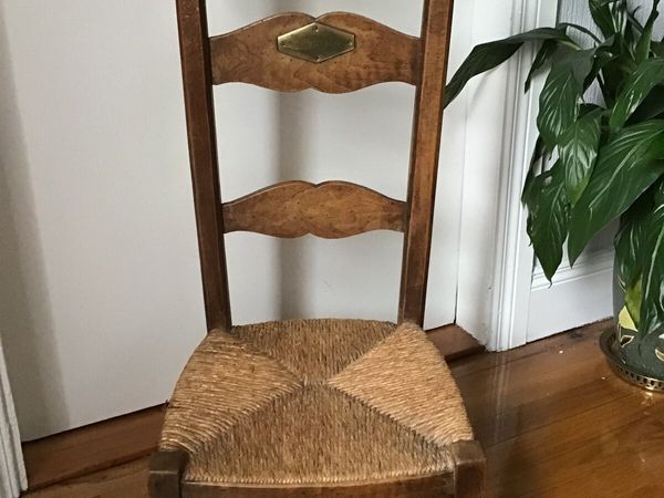 Vintage French Prayer Chair