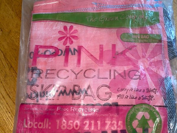 Pre-paid pink  recycling skip bag (1.25t)