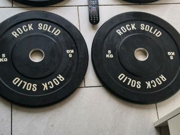 Rock solid bumper weight plates