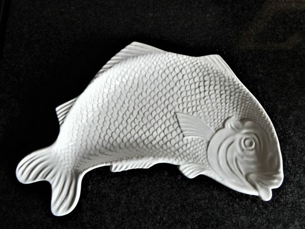 Ceramic Fish Serving Platter, Made in Portugal