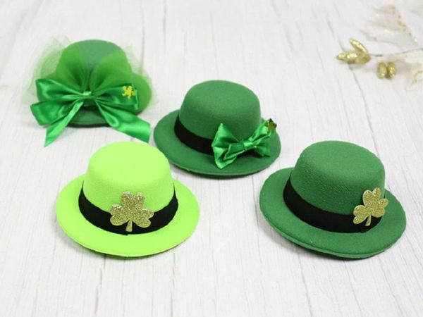 St.Patric Day small hat hair clip