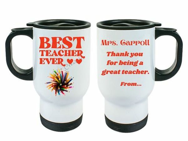 Personalized Thank you Teacher Travel Mug