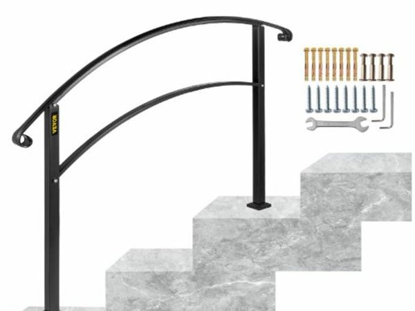 3FT Adjustable Wrought Iron Handrail Fits