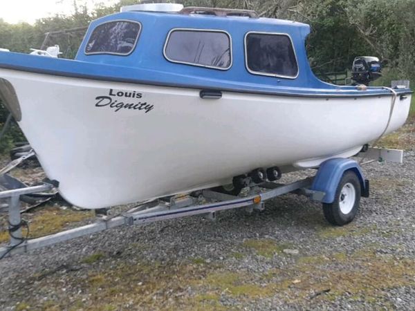 Orkney Style boat 16ft and trailer like new
