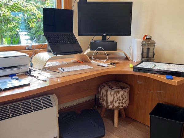 Home office corner desk