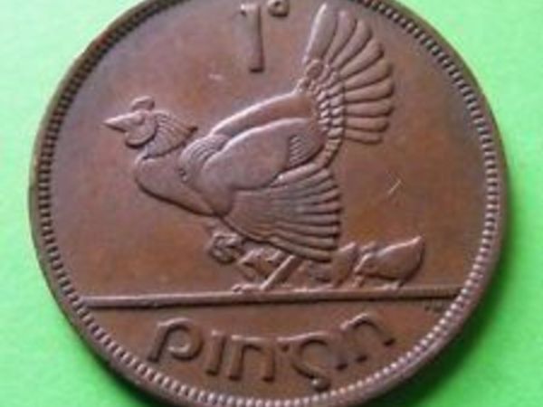 Pre Decimal Irish Penny 1966