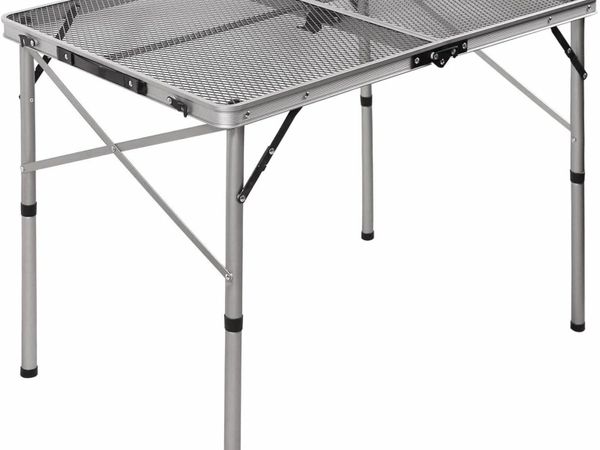 Aluminum Metal Folding Portable Grill Table for Ca