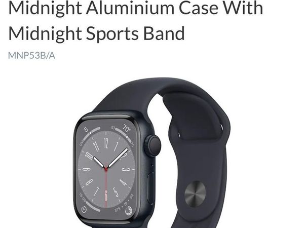 Apple Watch Series 8 GPS | 41mm | Midnight Aluminium Case With Midnight Sports Band