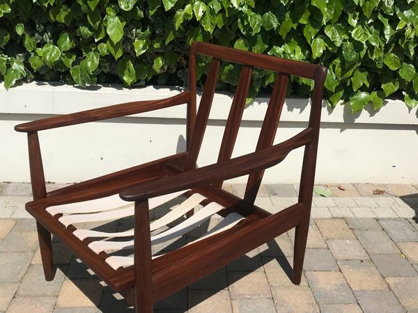 Mid century rosewood easy lounge chair vintage