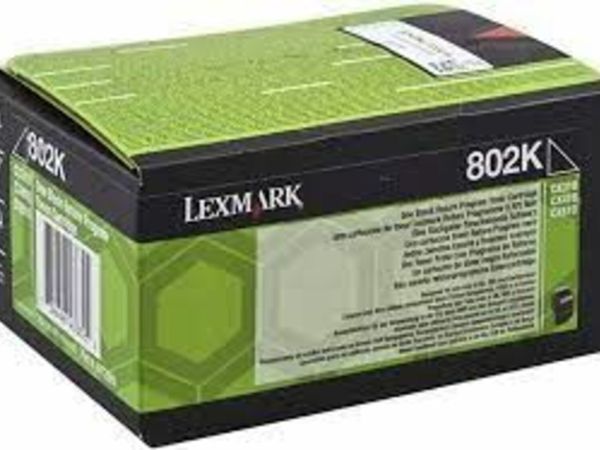 Lexmark 802K (80C20K0) black toner (original